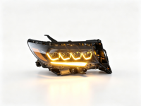 Phare LED à 4 lentilles, projecteur quadruple, DRL, feu avant, clignotant séquentiel, plastique de haute qualité pour Toyota Prado FJ150 2018-2021
