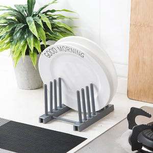 <span class=keywords><strong>HelloWorld</strong></span> Cuisine Plaque Plat Rack Pot Couverture Rack Ménage Stockage Égouttoir Étagère Détachable Accessoires Pour La Maison Porte-Gobelet - Product Image 4