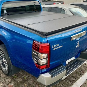 Protecteur de siège arrière pour camion, en aluminium, tri-pliable, pour Mitsubishi Triton <span class=keywords><strong>L200</strong></span>, couvercle supérieur de baignoire en aluminium, 10 pièces - Product Image 1