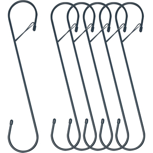Heavy Duty Utility Long Hanging <strong>S</strong>-<strong>hooks</strong> Metal <strong>S</strong> Shaped Hanger <strong>Hooks</strong> 12 Inch Heavy Duty <strong>Large</strong> <strong>S</strong> <strong>Hooks</strong> with Safety Buckle - Product Image 1