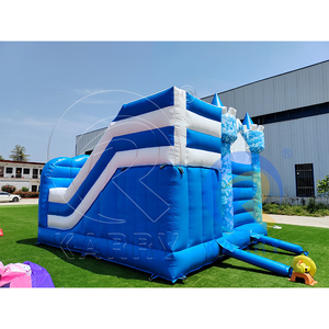 Tobogán Inflable con Zona <span class=keywords><strong>de</strong></span> Saltos Temática <span class=keywords><strong>de</strong></span> Animales Polares, <span class=keywords><strong>Castillo</strong></span> Inflable con Doble Tobogán para Fiestas Infantiles al Aire Libre - Product Image 4