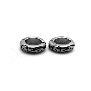 yunnique Clip-on <b>Earrings</b> Titanium Steel Geometric Patterned For Men And Women - Product Image 5