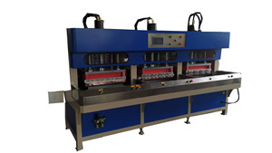 สามสถานีทำงานเย็นกดเบาะอากาศโทรศัพท์เชื่อมและเครื่องตัด - Product Image 2