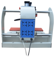 Nouvelle presse à chaud pneumatique semi-automatique à double fer plat en silicone pour l'impression de vêtements