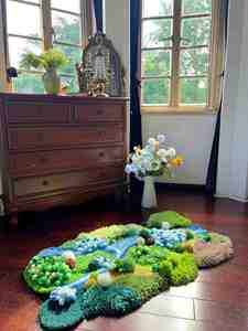 ชุดทำพรมมอส DIY ขนาด 1.3 ม. พรมทัฟติ้งทำมือสำหรับห้องนอน ห้องนั่งเล่น พรมปูพื้นลายธรรมชาติพร้อมดีไซน์พื้นผิว 3 มิติ - Product Image 3