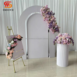 SMOOTH Customized Square Acrylic <b>Wedding</b> <b>Welcome</b> <b>Sign</b> Blue and White Floral Design for Event - Product Image 6