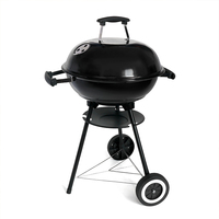 Fourneau à charbon de bois pliable en acier émaillé de qualité supérieure pour le camping en plein air, barbecue de jardin, pizza, sans fumée