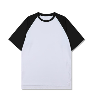 เสื้อยืดฟอร์มัล ไซส์ US 180 กรัม สีสันตัดกัน แขนเสื้อแบบแร็กแลน ชายเสื้อผ่า แห้งเร็ว ยืดหยุ่น เหมาะสำหรับเล่นบาสเก็ตบอล เสื้อยืดเปล่า - Product Image 2