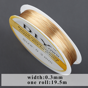 M788  1 Rouleau/Lot Gros <span class=keywords><strong>Fil</strong></span> <span class=keywords><strong>de</strong></span> <span class=keywords><strong>Cuivre</strong></span> Doré pour Fabrication <span class=keywords><strong>de</strong></span> Bracelets et Colliers <span class=keywords><strong>de</strong></span> <span class=keywords><strong>Bijoux</strong></span> - Product Image 5