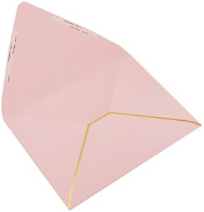 Bán Buôn Phong Bì Màu Hồng A7 Nắp 5X7-V Với Viền Vàng Cho Thẻ 5X7 Và Hoàn Hảo Cho Đám Cưới, Lời Mời - Product Image 3