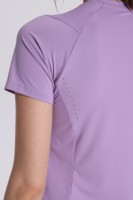 T-shirt de course à séchage rapide pour femme, 17 % élasthanne, haute élasticité, découpe laser, tee-shirt de sport athlétique, gym, yoga, fitness, entraînement