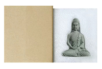 Statue de Bouddha pour aquarium, mini figurine bouddhiste, décoration de table, statue zen pour la maison, en grès vert