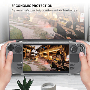Tideseer – coque arrière transparente en cristal, conception à clipser, coque de protection rigide en PC antidérapante pour console de <span class=keywords><strong>jeu</strong></span> <span class=keywords><strong>Steam</strong></span> Deck, 304x129x41mm - Product Image 6