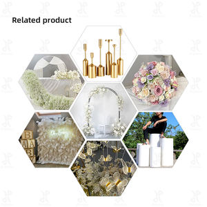 <span class=keywords><strong>Promise</strong></span> özelleştirilmiş yarı daire yuvarlak altın Metal parti düğün dekorasyon balonu çiçek fon kemer standı - Product Image 5