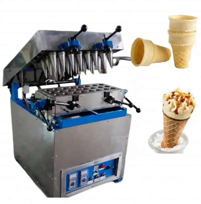Özelleştirilmiş kalıp kaliteli dondurma külah yapma makinesi otomatik dondurma yumurta rulo yapma makinesi
