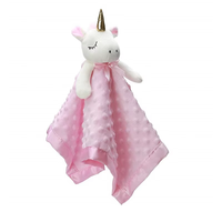 Couverture de sécurité en peluche personnalisée en gros, motif éléphant, grise, douce, pour bébé, cadeau unisexe pour tout-petit
