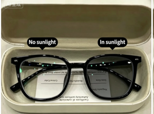 Lunettes photochromiques anti-lumière bleue à grande monture, nouveau style <span class=keywords><strong>LG19</strong></span> 2026, élégantes et unisexes, pour myopie et verres simples - Product Image 1