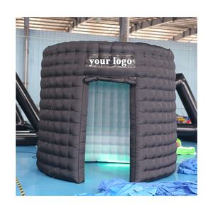 Tenda Gonfiabile LED a 360 Gradi per Eventi e Feste, Materiale Oxford Nero, Cabina Fotografica Personalizzabile, Compatibile con Nightclub, Foto Divertenti - Product Image 6