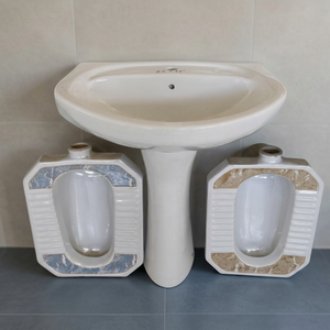 Vistaar Bathroom Capri Wash Basin with Pedestal-Soporte de lavabo Lavabo, Material cerámico Productos sanitarios para baño de India - Product Image 1