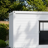 Maison préfabriquée modulaire en conteneur, structure en acier, bureau moderne, chambre d'hôtes, studio de jardin