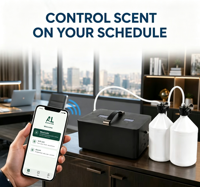 Diffuseur d'arômes commercial grande capacité pour usine, contrôle APP/Wi-Fi, diffuseur de parfum métallique sans eau 5L*2, machine à huiles essentielles