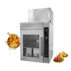 Freidora Eléctrica Inteligente Comercial sin Humo con Filtro <span class=keywords><strong>de</strong></span> Aceite y Dos Cestas para Pollo Frito Crujiente, Papas Fritas y Comida Rápida - Product Image 1