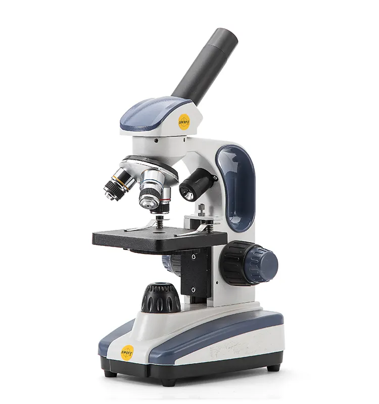 Wholesale SWIFT High Quality 4X /10X/40X Coarse and Fine Focus Microscope Stand with LED light source