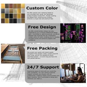 <span class=keywords><strong>Cloison</strong></span> de séparation OEM d'usine, design cage à oiseaux sur mesure, en acier inoxydable, pour restaurant, café, bar, espace de restauration - Product Image 2