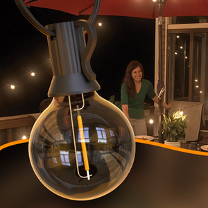 Ngoài trời điện áp cao giáng sinh dẫn chuỗi đèn năng lượng mặt trời Powered chiếu sáng ngoài trời - Product Image 2