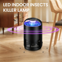 Lampe anti-moustiques 50m² 365nm, 7 longueurs d'onde UV intelligentes, alimentation USB, piège à planches collantes, anti-insectes électrique sans produits chimiques