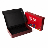 Boîte à vin en carton ondulé écologique pour 6 bouteilles, logo personnalisé, emballage cadeau pliable pour vin rouge, OEM ODM