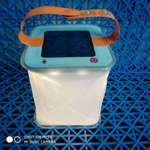 Lampe de camping LED solaire avec poignée, lumière portable d'extérieur pour jardin et terrasse - Product Image 3