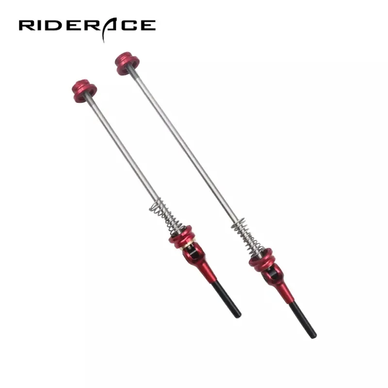 RIDERACE-Brochette en Titane Ti à Dégagement Rapide pour Vélo de Montagne MTB, Moyeu de Roue QR, Levier Léger, Pièces de Vélo de Route