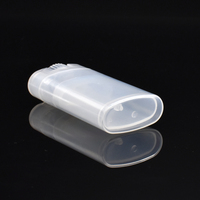 Échantillon gratuit Tube en plastique cosmétique clair blanc 15g Tube de baume à lèvres Tube d’emballage de crème cosmétique