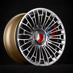 Delicate Multi Spoke Three Piece 6061-T6 Forged Alloy Rim With Center Cap Custom Surface Treatment Adjustable Fitment - Product Image 1