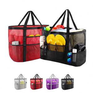 Sac à main grande capacité avec plusieurs poches, imperméable, pour la plage, impression personnalisée, réutilisable, respectueux de l'environnement, sac de shopping - Product Image 1
