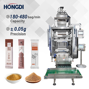 เครื่องบรรจุผงอัตโนมัติ 8 คอลัมน์ที่ทันสมัยสำหรับบรรจุภัณฑ์ถุง/ฟิล์ม/ฟอยล์เกรดอาหารที่มีความแม่นยำและความปลอดภัยสูง - Product Image 1