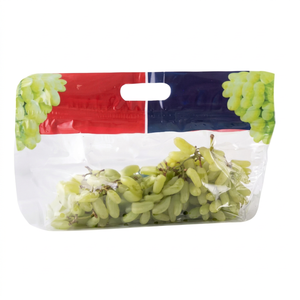 Green Seedless Grape <b>Packaging</b> <b>Bag</b> Produce Of India Food Grade LDPE Side Gusset With Handle - Product Image 1