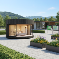 Cabine Glamping Modulaire en Bois pour Expédition et Chargement Faciles – Maisons Préfabriquées de Luxe en Bois Rond – Maisons Circulaires