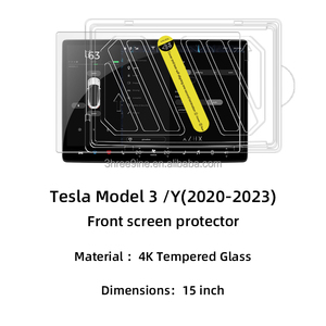 Protection d'écran en verre trempé mat 9H à couverture intégrale pour Tesla Model Y 2025/2026 Model 3 - Product Image 6