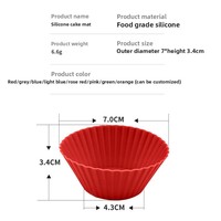 Moule à gâteau en silicone, moule à muffins, moule à tartelettes aux œufs, moule à gâteau de riz, résistant au four, forme ronde