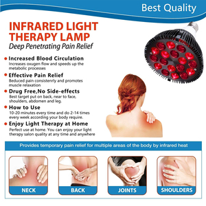 <span class=keywords><strong>Luz</strong></span> de terapia roja 660nm y 850nm 54W Lámpara de fisioterapia de belleza para el cuidado de la piel para aliviar el dolor de las articulaciones musculares Luces infrarrojas Led DE LA PIEL - Product Image 6