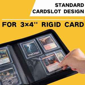 Álbum de Fotos de Cuero PU con 4 Bolsillos, Carpeta <span class=keywords><strong>para</strong></span> Tarjetas Yu-Gi-Oh, Carpeta Premium <span class=keywords><strong>para</strong></span> Tarjetas MTG y Pokémon - Product Image 5