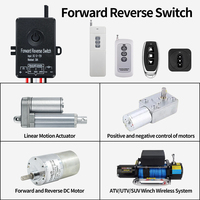 Interrupteur sans fil IP66 DC 12V-72V 30A pour treuil électrique, télécommande RF433MHz pour commande d'auvent électrique