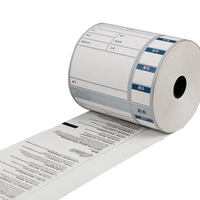 Rouleaux de reçus de papier thermique étanche de grade 3 1/8x230 pour caisses enregistreuses et autocollants adhésifs sans BPA à usage domestique