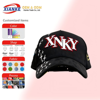 Gorra Trucker de 5 Paneles con Forro de Satén de Lujo XNKY OEM 2026, Gorra de Béisbol Bordada de Alta Calidad para Hombre con Cierre a Presión y Logotipo Personalizado