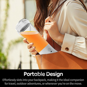 Mixeur portable électrique autonettoyant 500 ml rechargeable par USB, broyeur d'épices, presse-agrumes pour smoothies, voyages en plein air, camping - Product Image 3