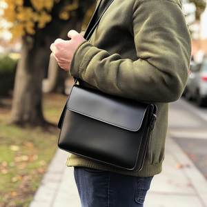 Мужская сумка из натуральной кожи - Product Image 4