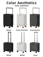 Valise pour ordinateur portable moderne à ouverture frontale, légère, avec roulettes pivotantes, bagage cabine de luxe, petite valise à roulettes – Offre Spéciale