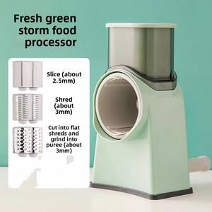 Havuç ve patates için çok fonksiyonlu plastik mutfak aracı değirmeni el-krank sebze kesici - Product Image 5